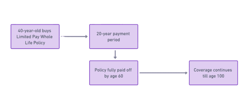 woman-studying Limited life pay flowchart